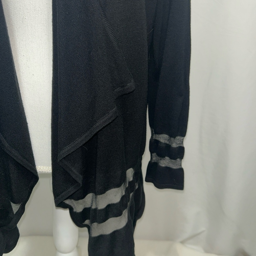 AB‎ Studio Black Knit Cardigan - Picture 2 of 8